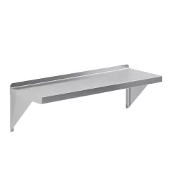 12 in. x 36 in. Stainless Steel Wall Mount Shelf Square Edge