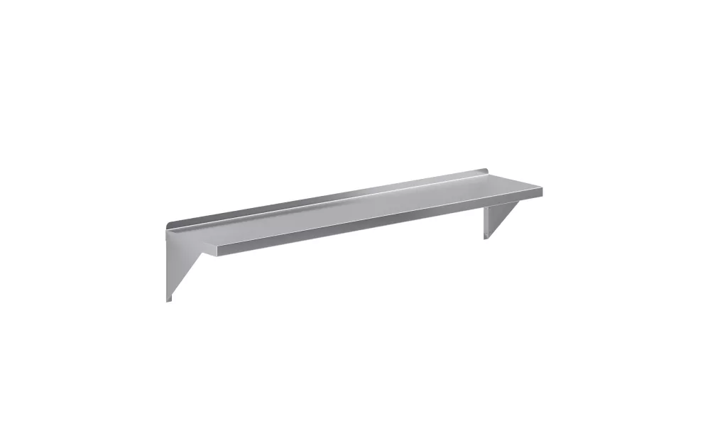 12 in. x 60 in. Stainless Steel Wall Mount Shelf Square Edge