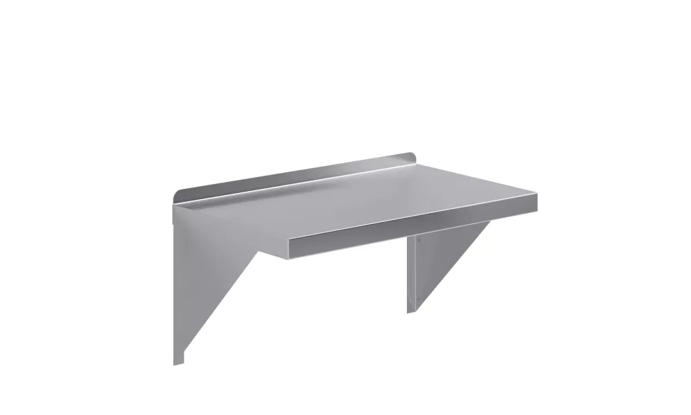14 in. x 24 in. Stainless Steel Wall Mount Shelf Square Edge