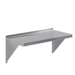 14 in. x 30 in. Stainless Steel Wall Mount Shelf Square Edge