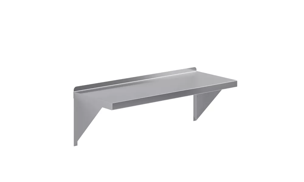 14 in. x 36 in. Stainless Steel Wall Mount Shelf Square Edge