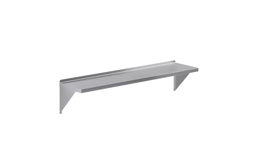 14 in. x 60 in. Stainless Steel Wall Mount Shelf Square Edge