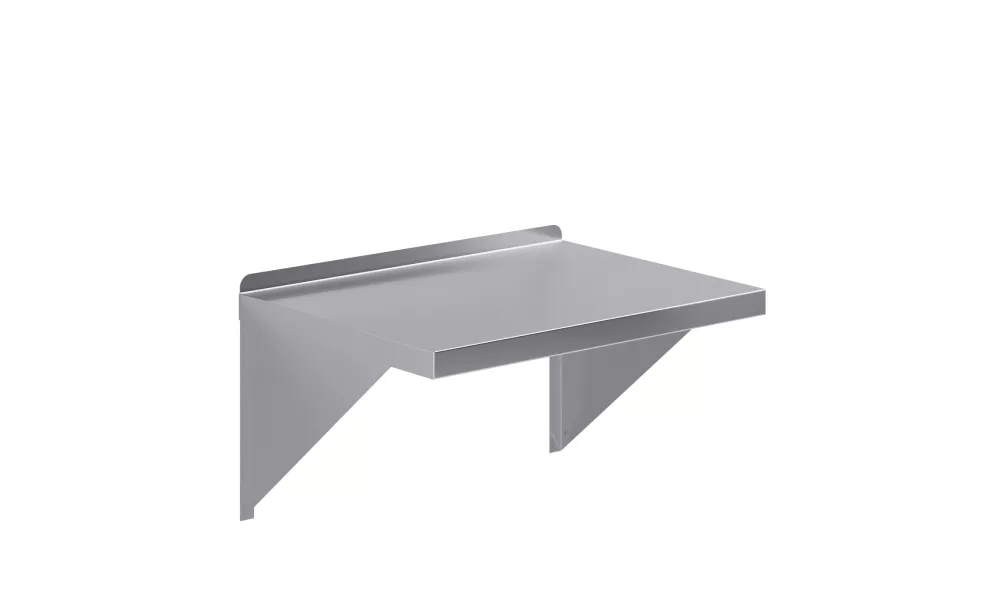 18 in. x 24 in. Stainless Steel Wall Mount Shelf Square Edge