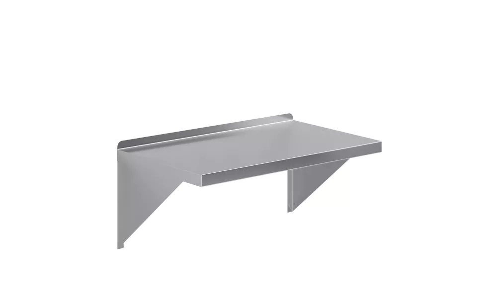 18 in. x 30 in. Stainless Steel Wall Mount Shelf Square Edge