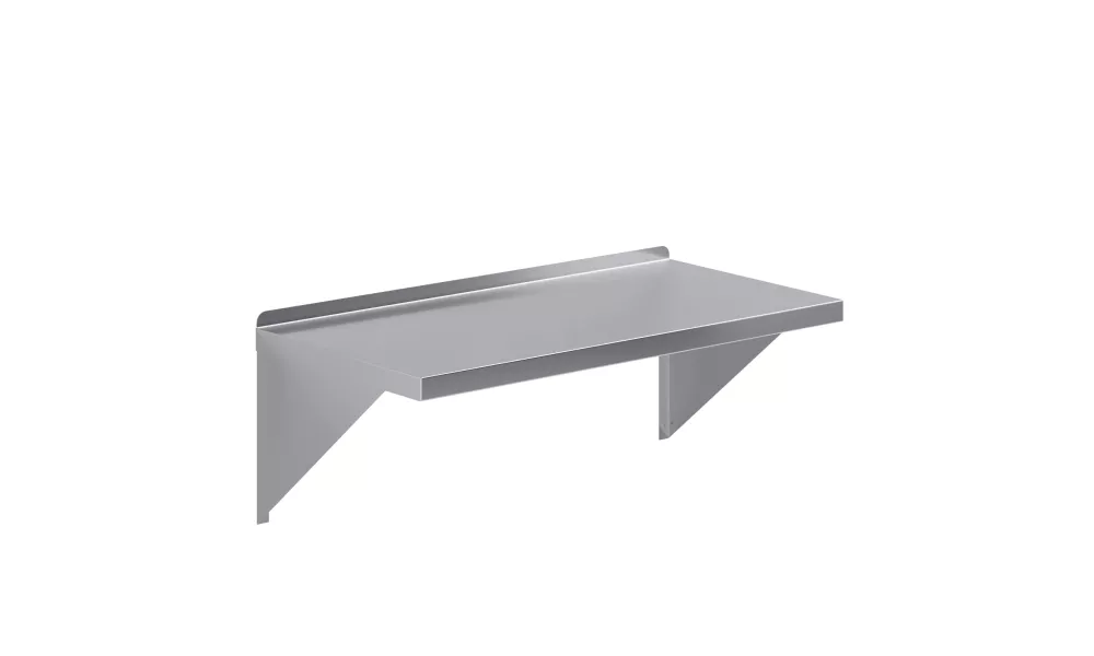 18 in. x 36 in. Stainless Steel Wall Mount Shelf Square Edge