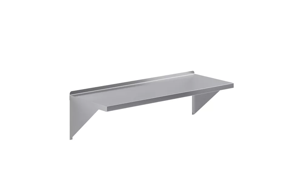 18 in. x 48 in. Stainless Steel Wall Mount Shelf Square Edge