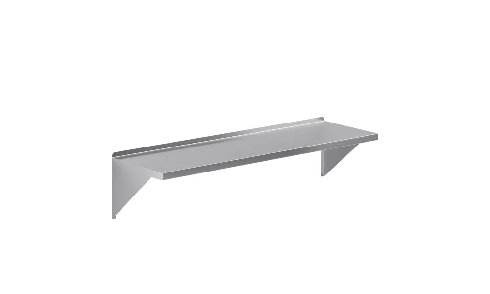 18 in. x 60 in. Stainless Steel Wall Mount Shelf Square Edge