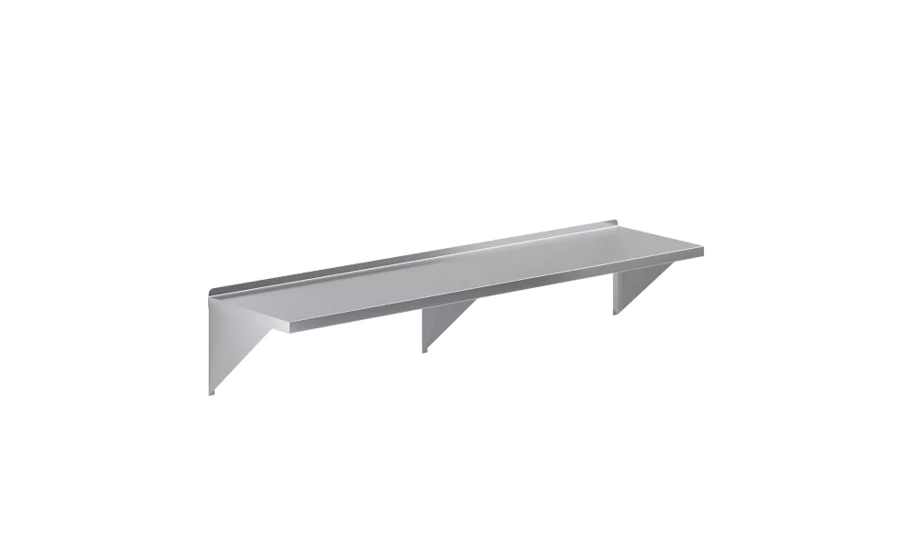 18 in. x 72 in. Stainless Steel Wall Mount Shelf Square Edge