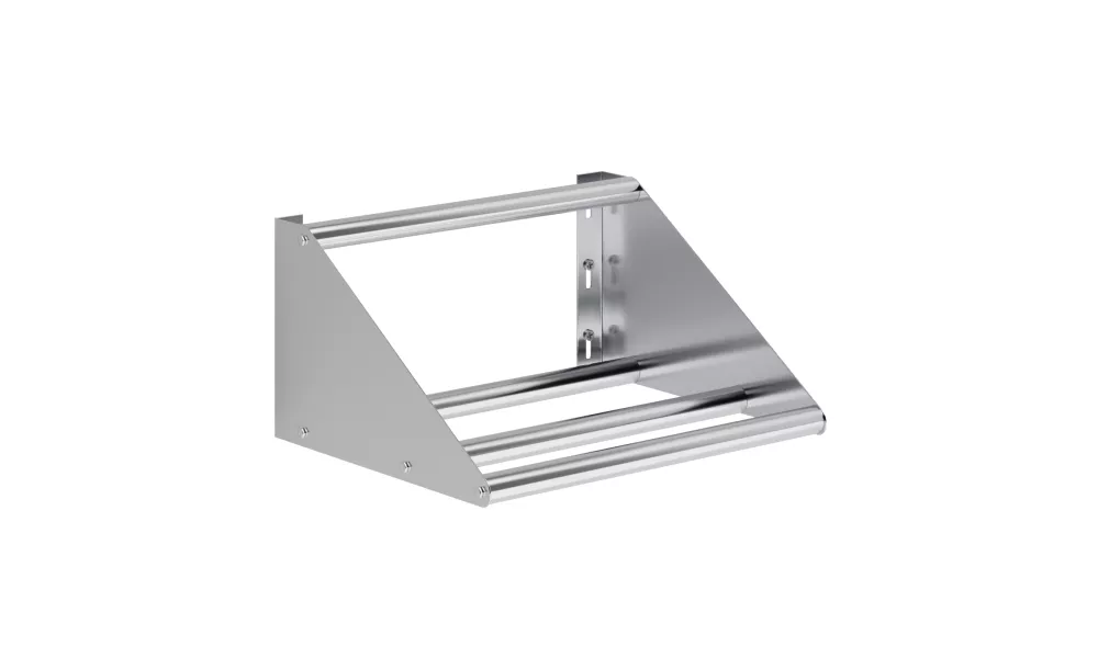 22 in. Stainless Steel Tubular Glass Rack Shelf