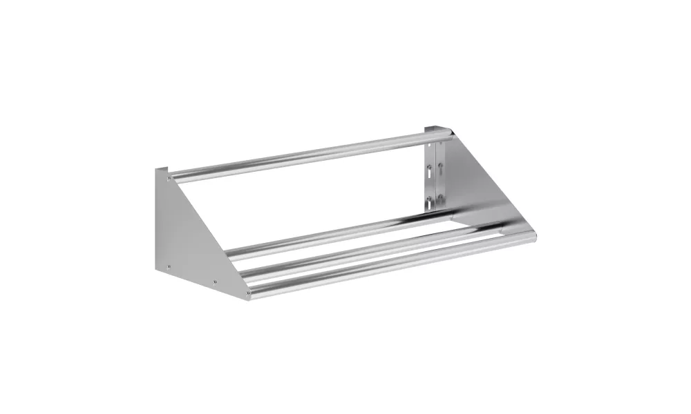 42 in. Stainless Steel Tubular Glass Rack Shelf