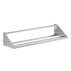 62 in. Stainless Steel Tubular Glass Rack Shelf