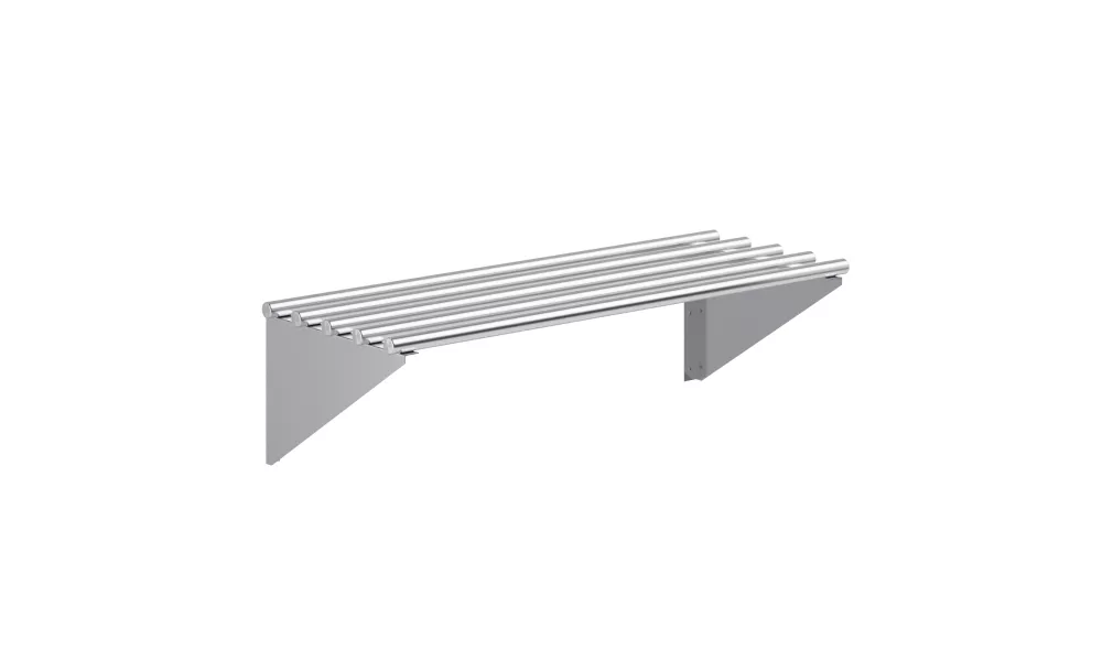 14 in. x 36 in. Stainless Steel Tubular Wall Shelf