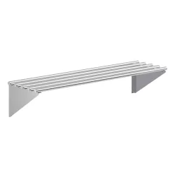 AmGood 14 in. x 48 in. Stainless Steel Tubular Wall Shelf