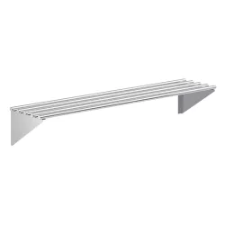 AmGood 14 in. x 60 in. Stainless Steel Tubular Wall Shelf