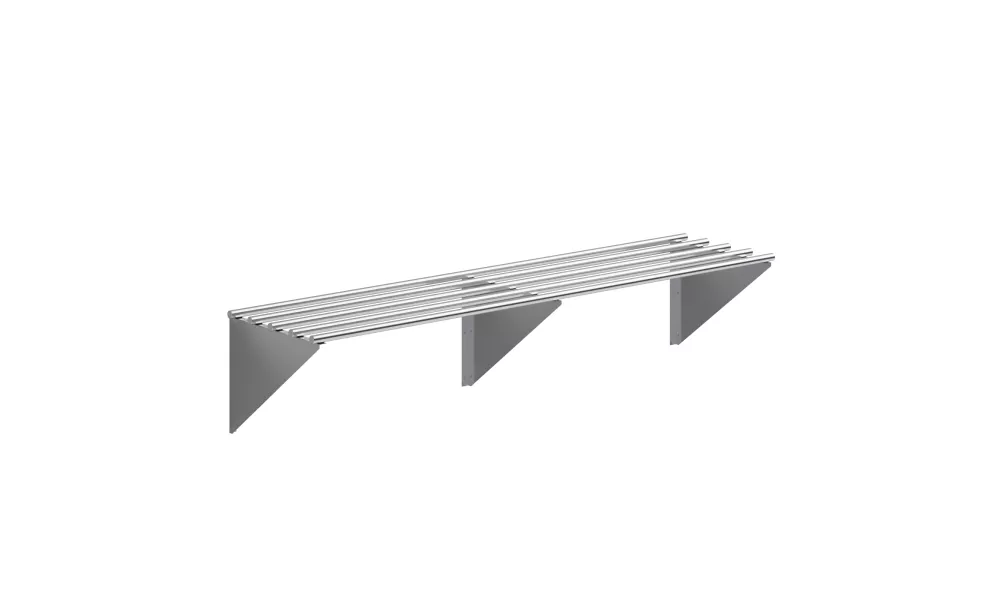 18 in. x 72 in. Stainless Steel Tubular Wall Shelf