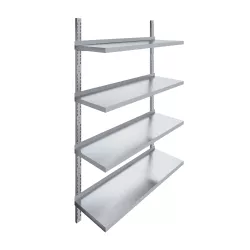 AmGood 16 in. x 48 in. Four-Tier Metal Wall Mount Shelf