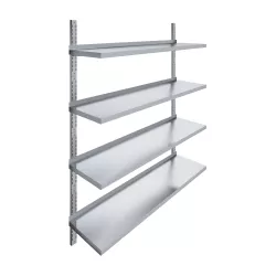 AmGood 16 in. x 60 in. Four-Tier Metal Wall Mount Shelf