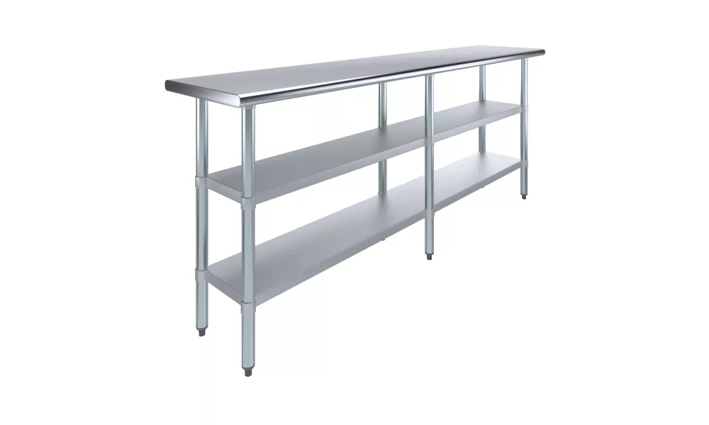 18 in. x 84 in. Stainless Steel Table With Two Undershelves