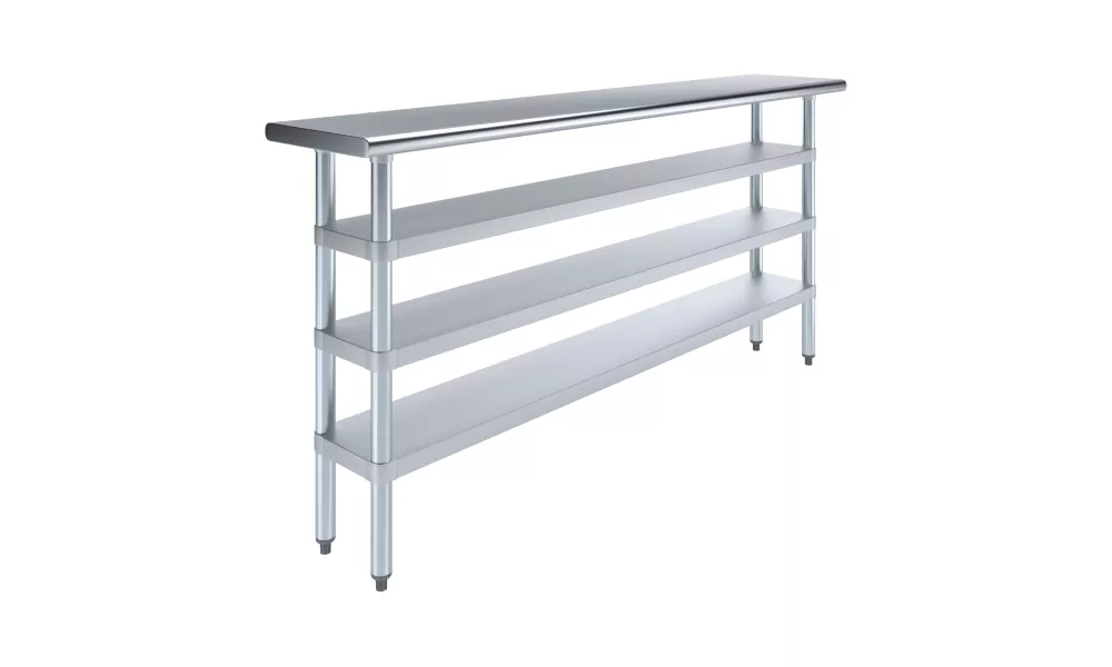 14 in. x 72 in. Stainless Steel Table With Three Undershelves