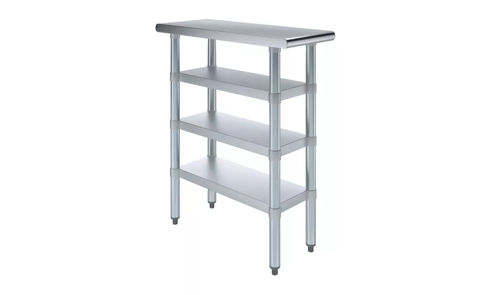 30 in. x 12 in. Stainless Steel Table With Three Undershelves