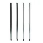 35" 1/4" Galvanized Steel Leg for Work Tables | Set of 4 Legs