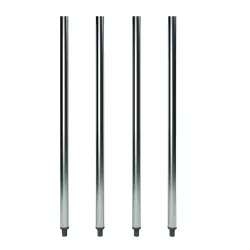 35" 1/4" Galvanized Steel Leg for Work Tables | Set of 4 Legs