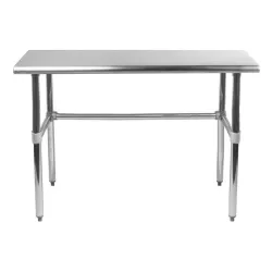 36" X 36" Stainless Steel Work Table With Open Base