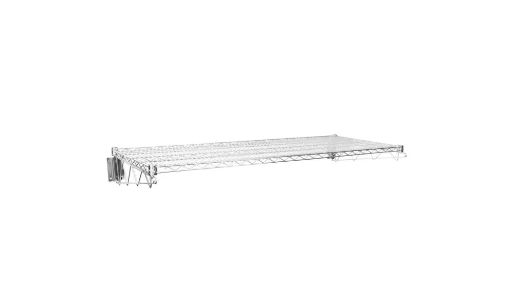 24" X 60" Chrome Wire Wall Mount Shelf