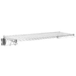 18" X 60" Chrome Wire Wall Mount Shelf