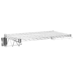 18" X 36" Chrome Wire Wall Mount Shelf