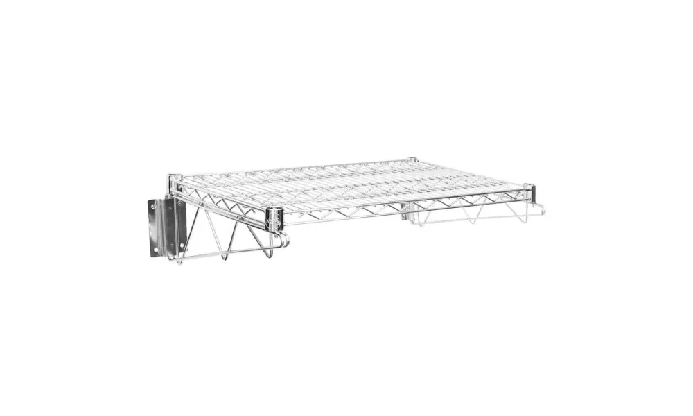 18" X 24" Chrome Wire Wall Mount Shelf