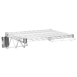 18" X 24" Chrome Wire Wall Mount Shelf