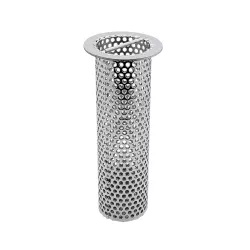 2" Diameter x 6" Tall Commercial Cylinder Floor Drain Strainer