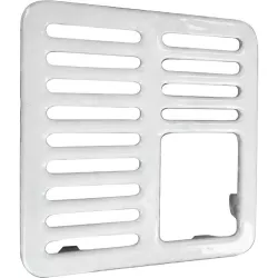 Floor Sink Top Grate 3/4 Size | 9-3/8" x 9-3/8" | Cast Iron with Ceramic Surface | Available in Full Size, Half Size, 3/4 Size